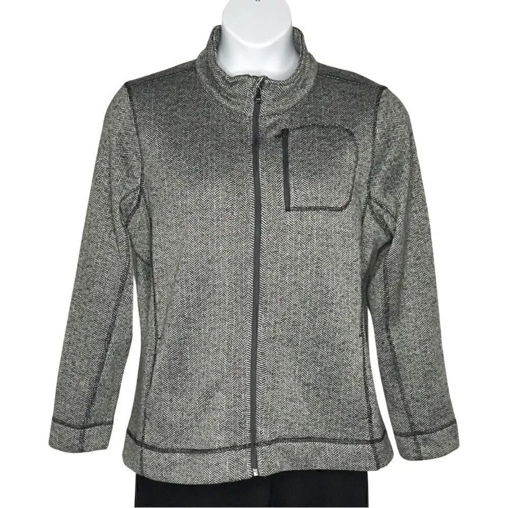 Marc New York Andrew Marc Performance Zip Herringbone Jacket Size XL